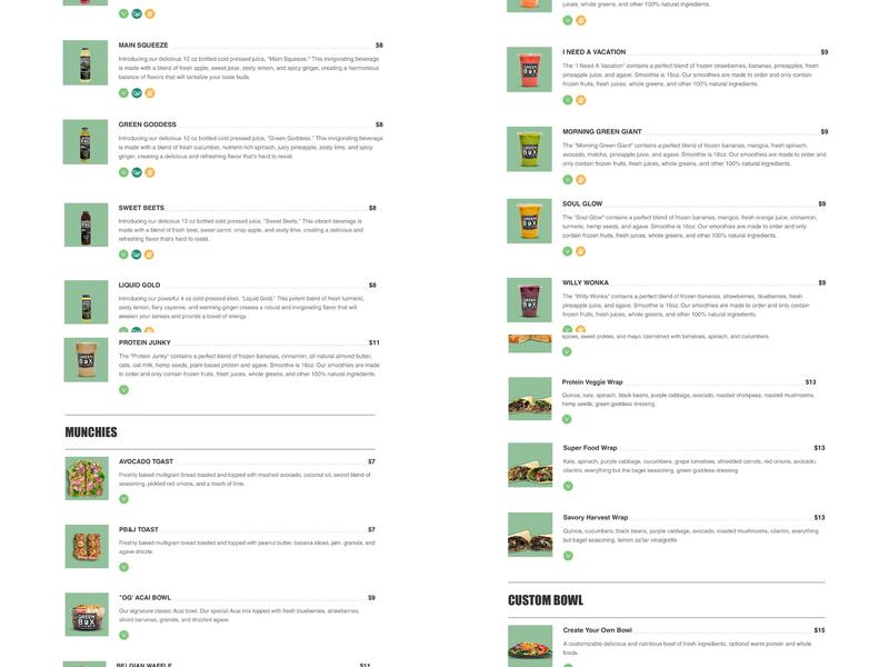 Green Box Kitchen Menu