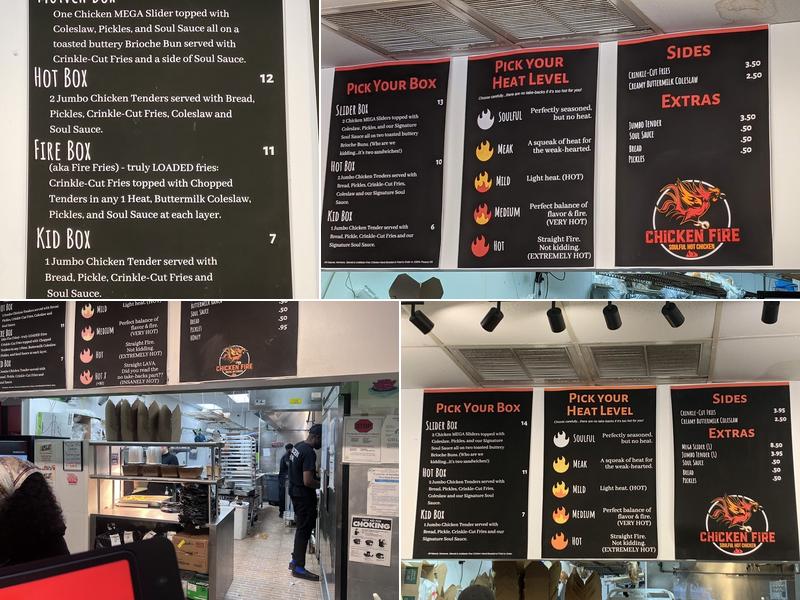 Chicken Fire Menu