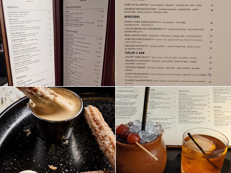 TORO Latin Kitchen & Tequila Library Menu