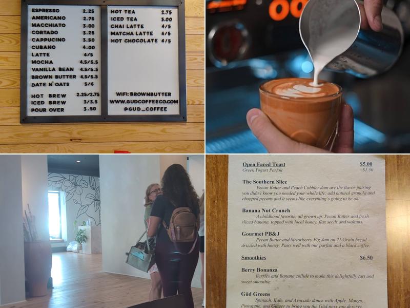 GŪD Coffee Company Menu