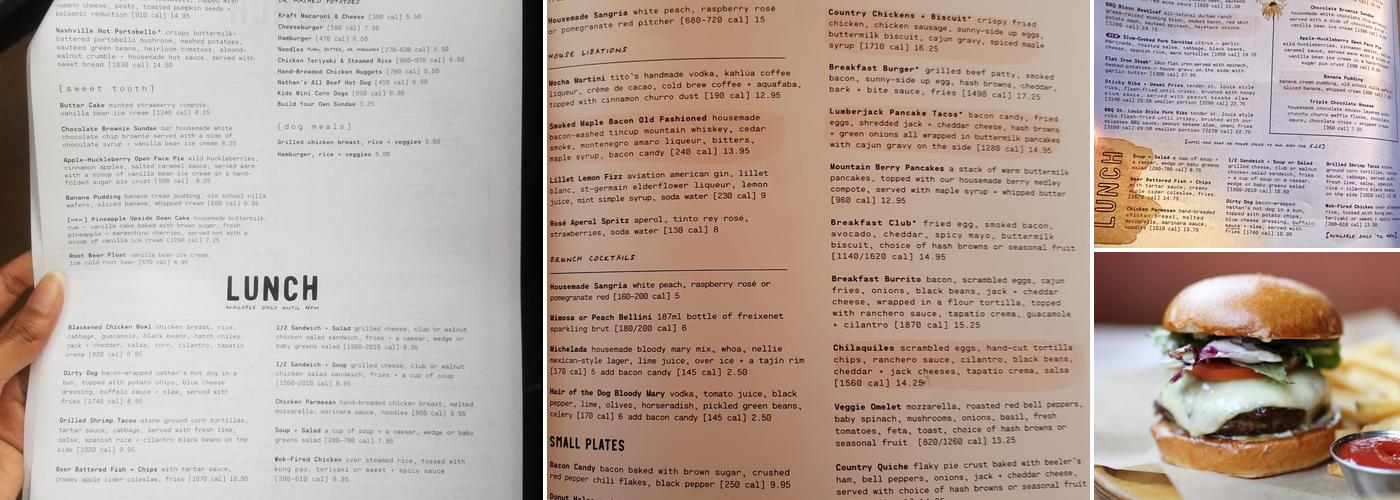 Lazy Dog Restaurant & Bar Menu