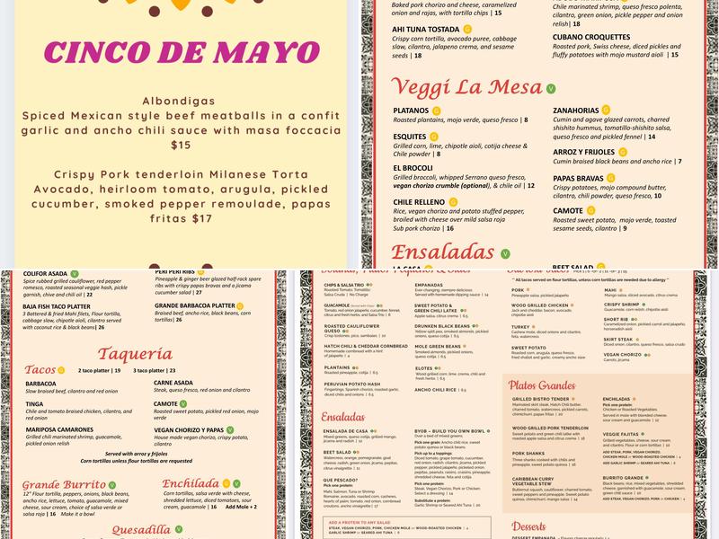 Comida Menu