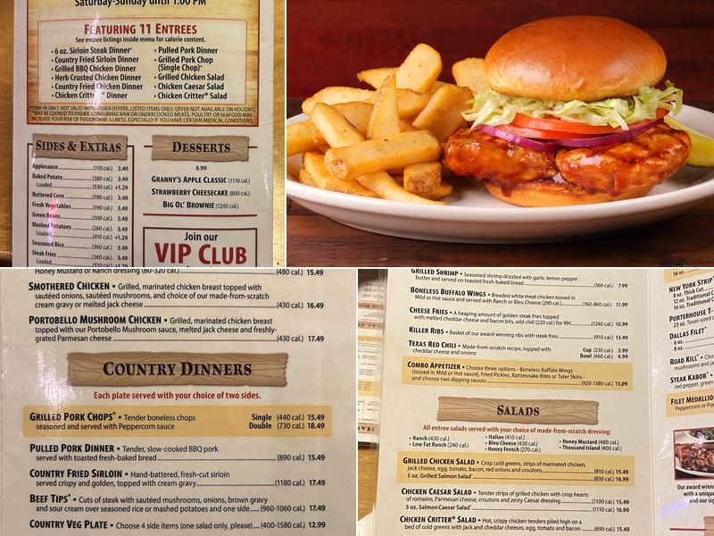 Texas Roadhouse Menu
