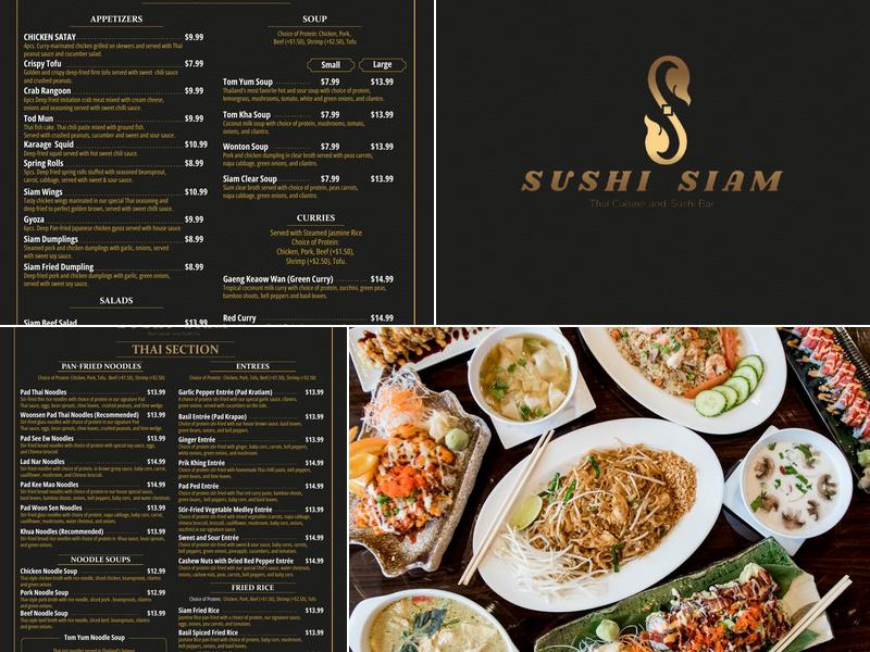 Sushi Siam Menu
