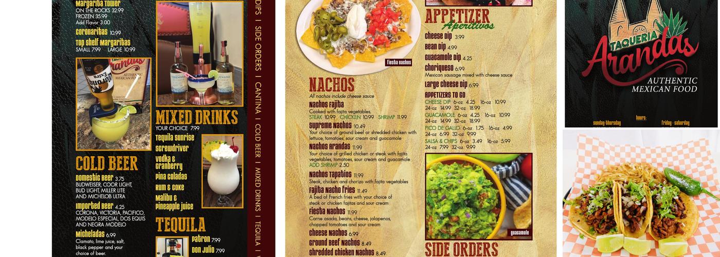 Taqueria Arandas Menu