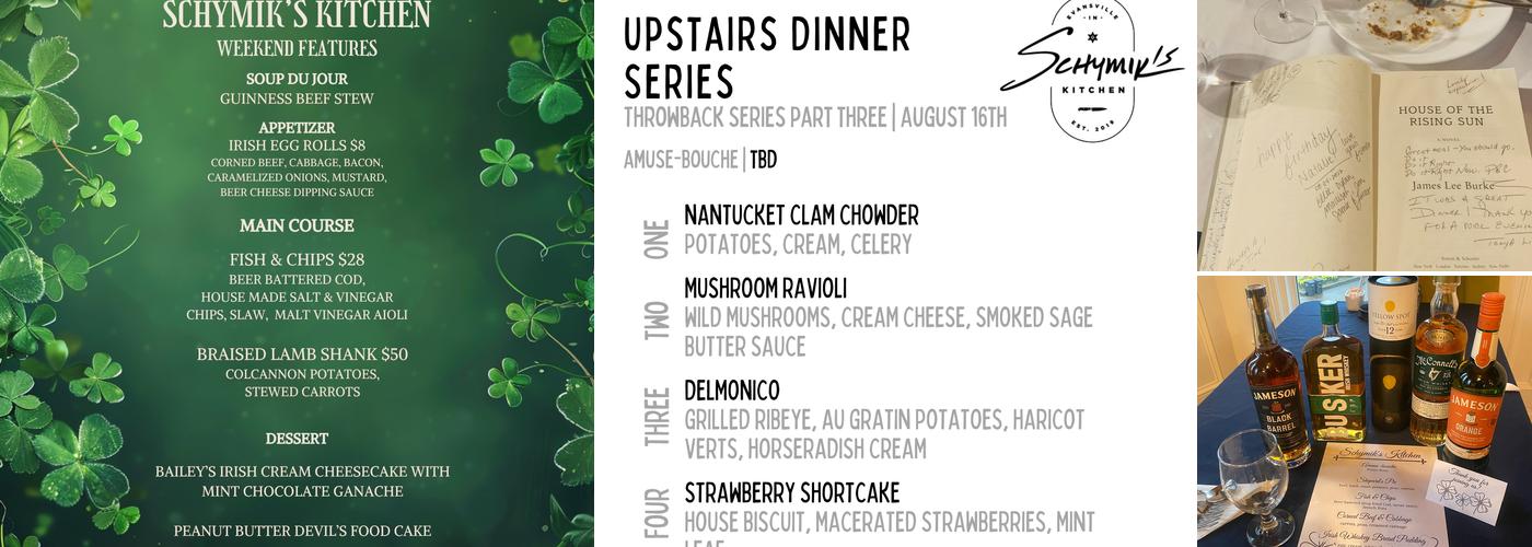 Schymik's Kitchen Menu