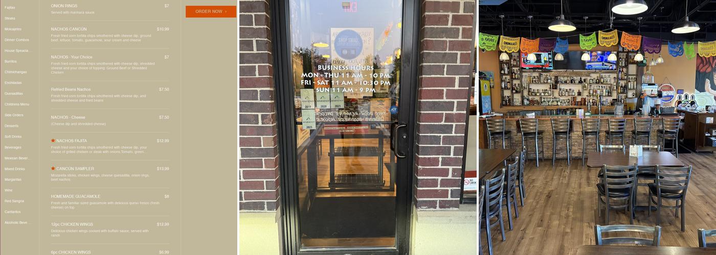 Cancun Grill and Cantina - Ankeny Menu