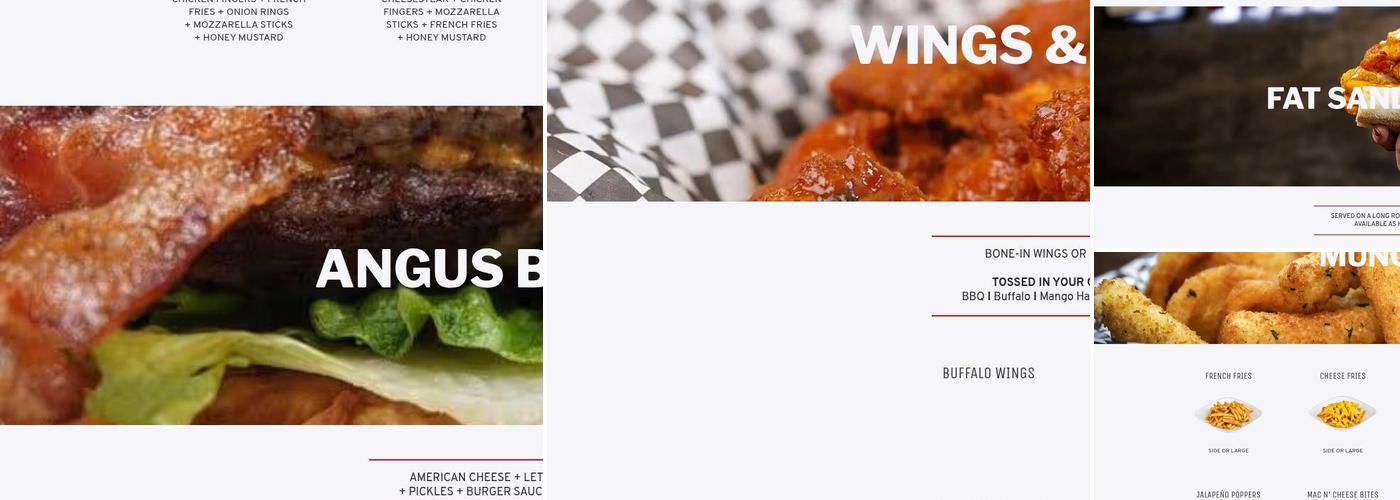 Fat Shack Menu