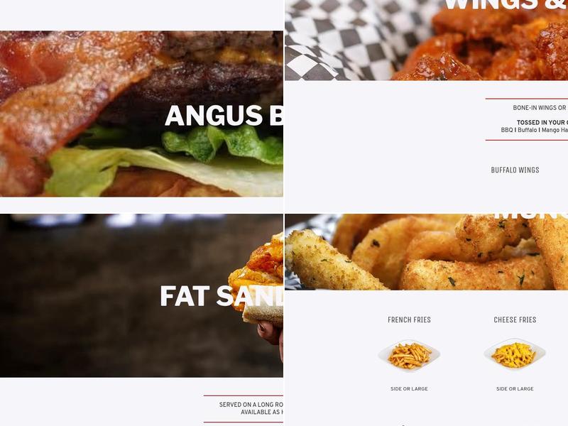 Fat Shack Menu