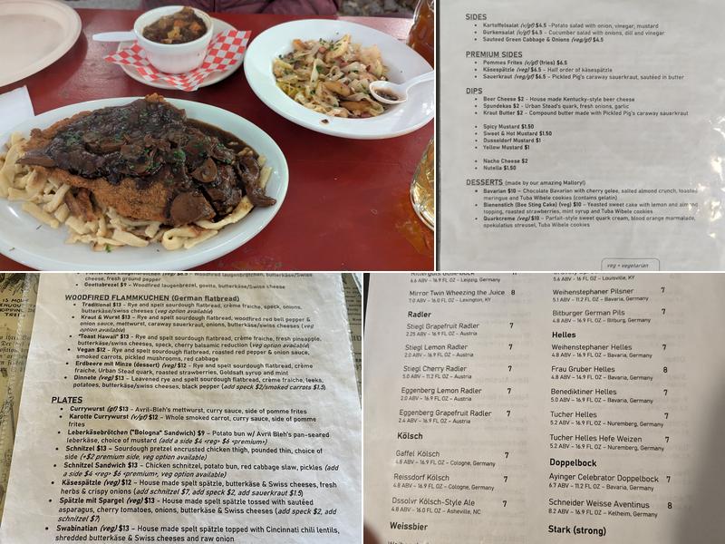 Tuba Baking Co. Menu