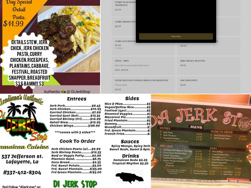 Di Jerk Stop Menu