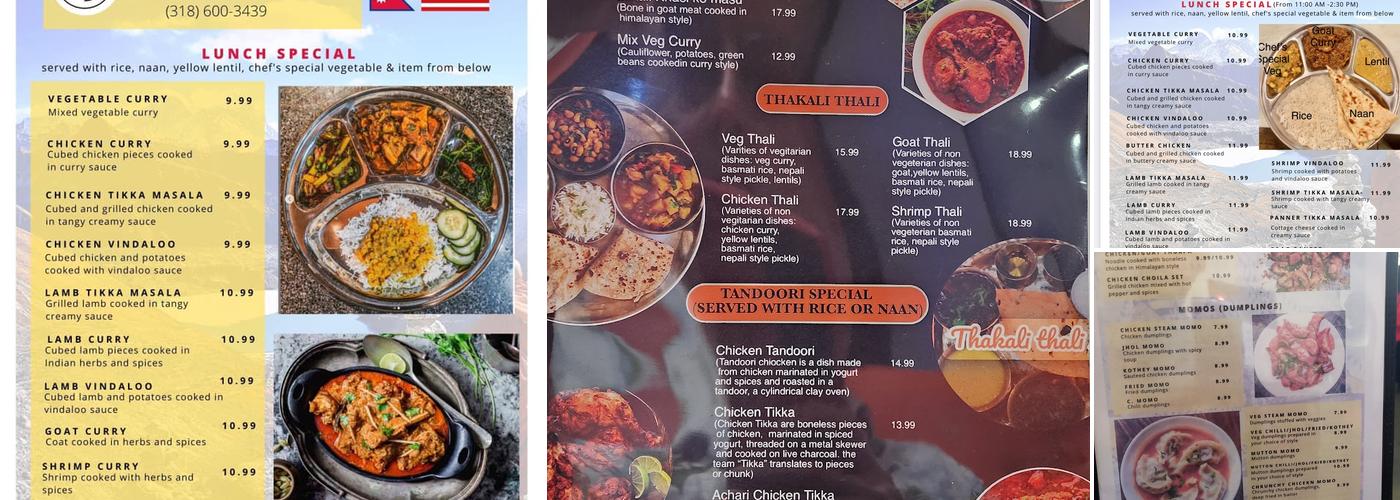 Himalayan Cafe Menu