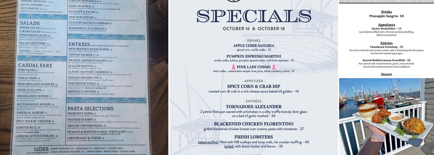 Merrill's on the Waterfront Menu