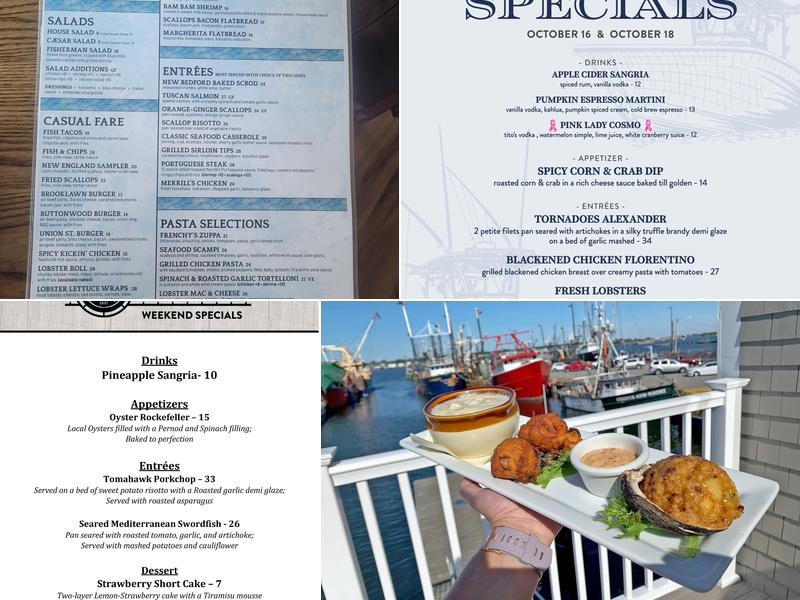 Merrill's on the Waterfront Menu