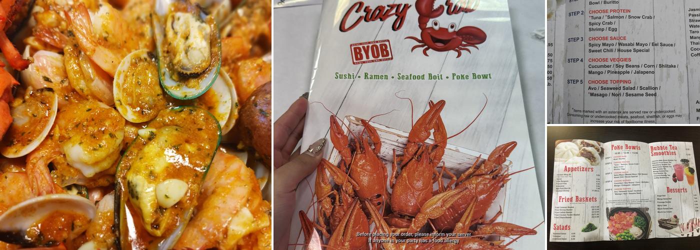 Crazy Crab Menu