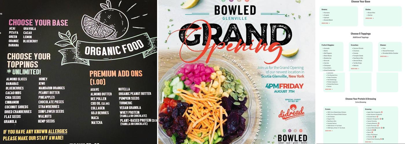 Bowled Menu