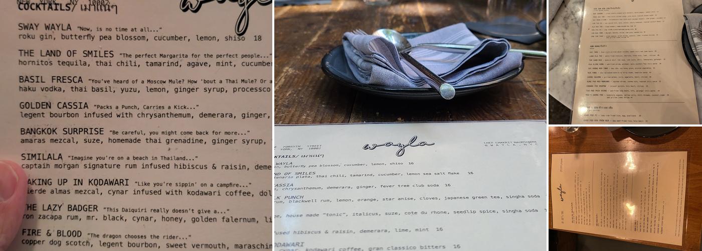 Wayla Menu