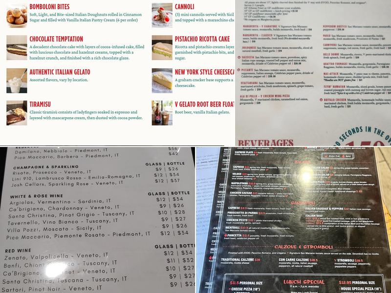 V Pizza - Cary Menu