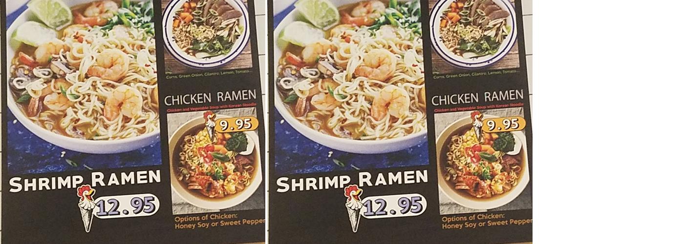 Waffle & Bubble Menu