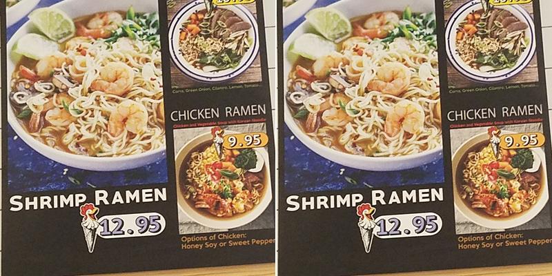 Waffle & Bubble Menu