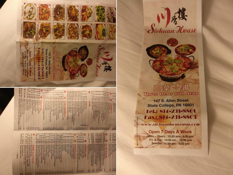 Sichuan House Menu