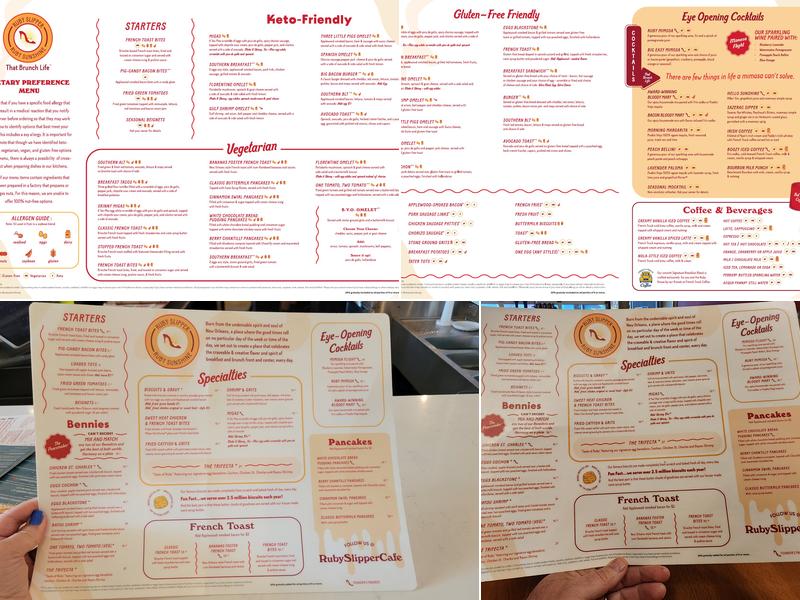Ruby Sunshine Menu