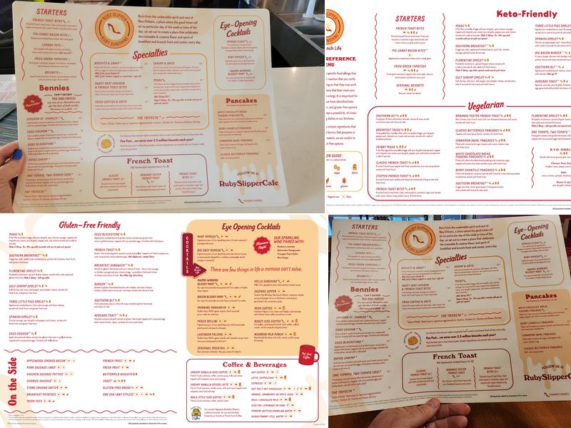 Ruby Sunshine Menu