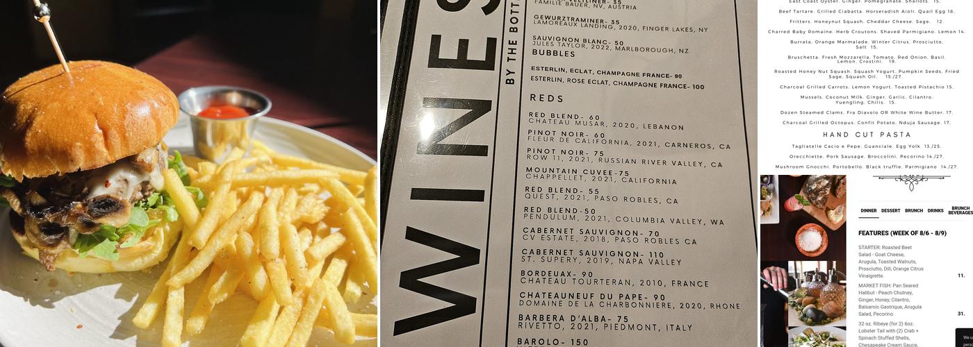 Bank+Vine Menu
