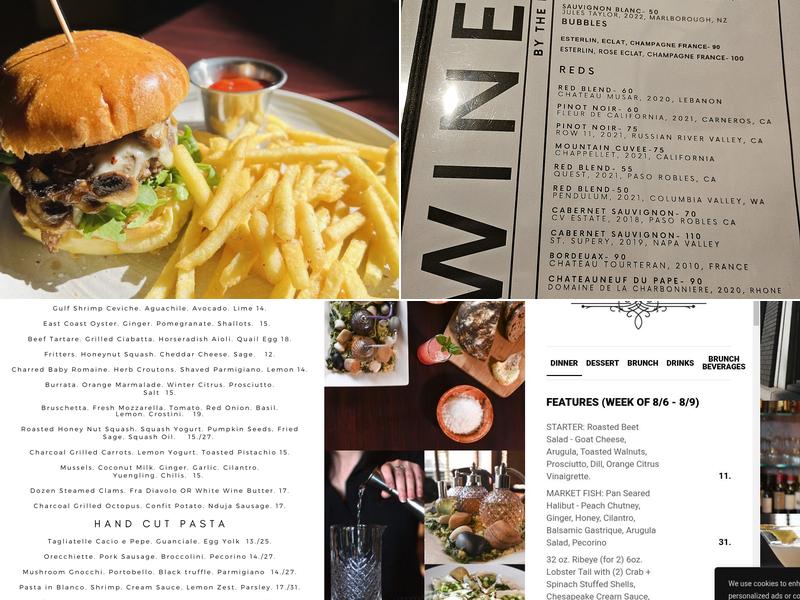 Bank+Vine Menu