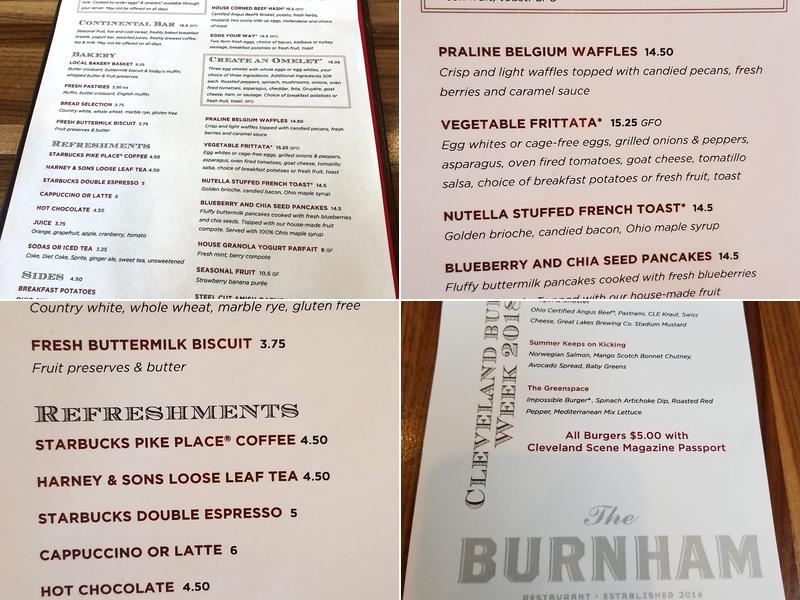 The Burnham Menu
