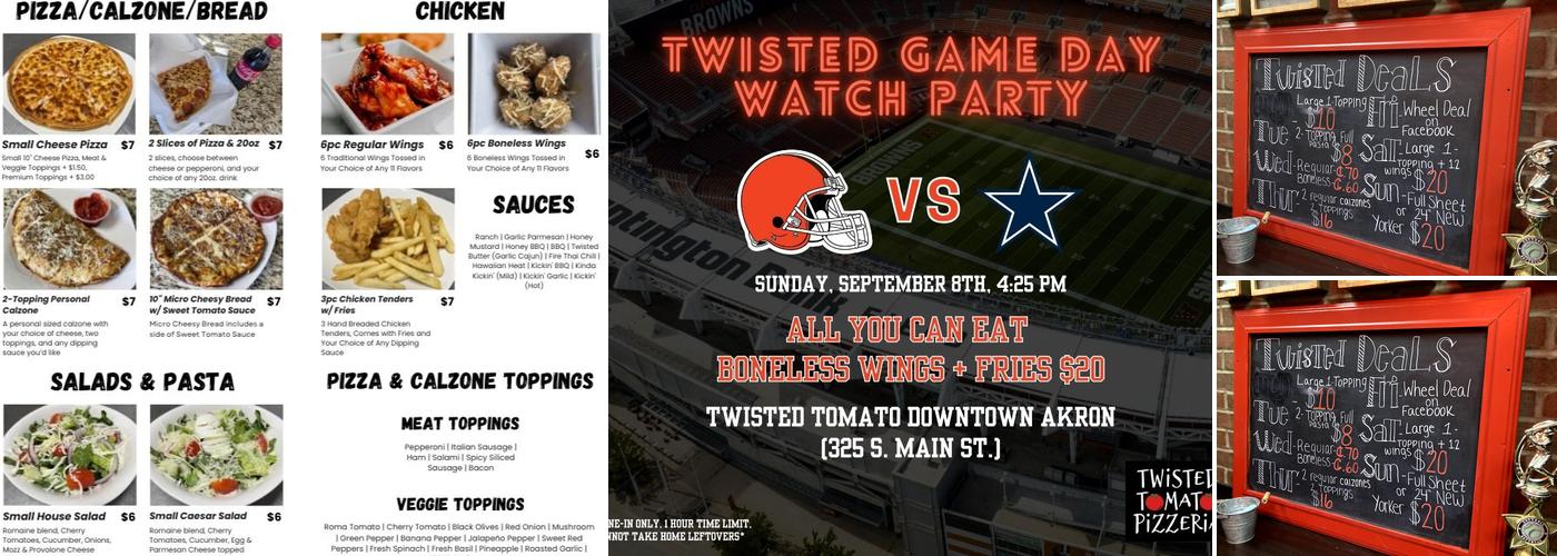 Twisted Tomato Pizzeria Menu