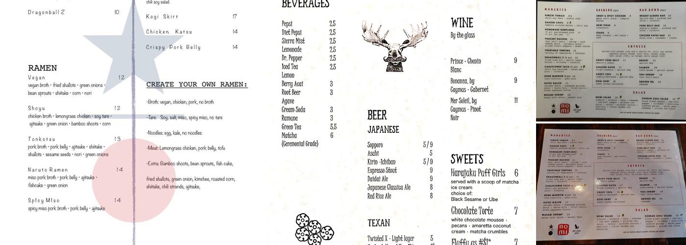 NoMi Menu
