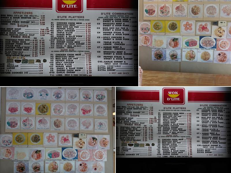 Wok D'Lite Menu
