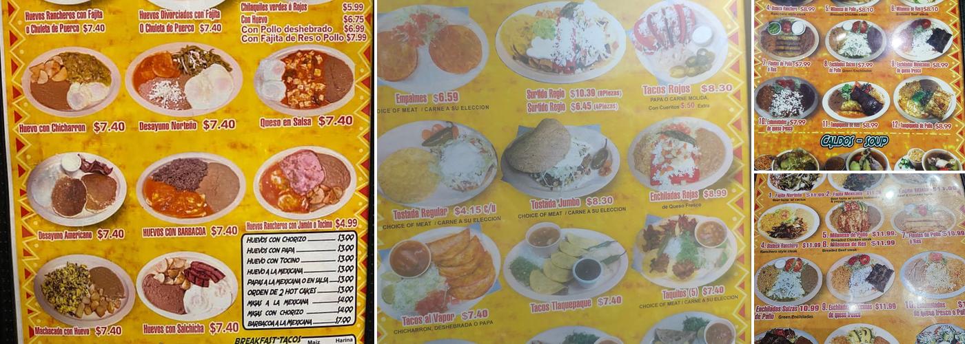 La Fonda Taqueria Menu