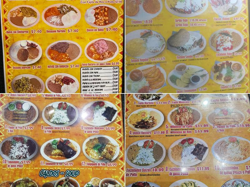 La Fonda Taqueria Menu