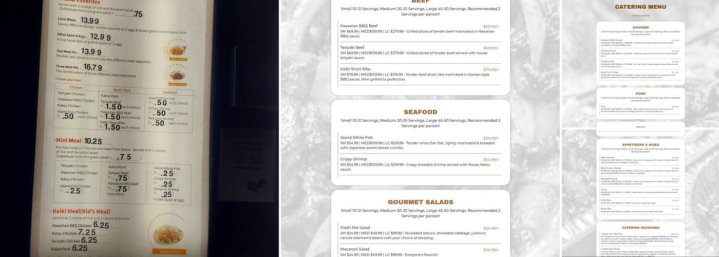 LoLo Hawaiian BBQ - Draper Menu