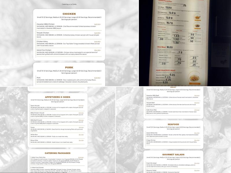 LoLo Hawaiian BBQ - Draper Menu