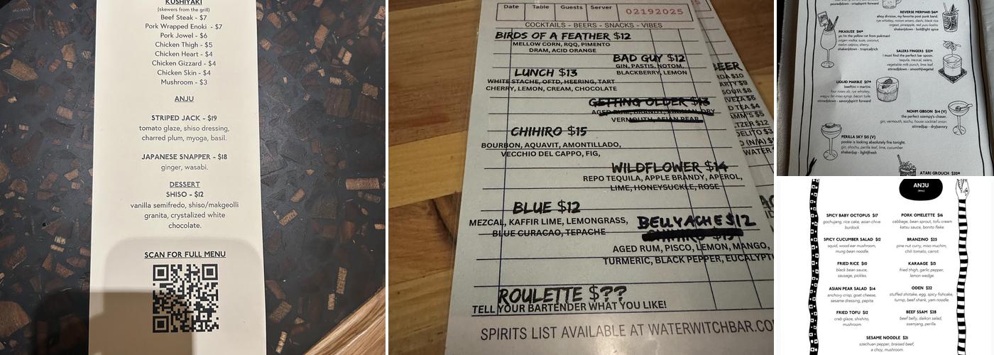 Bar Nohm Menu