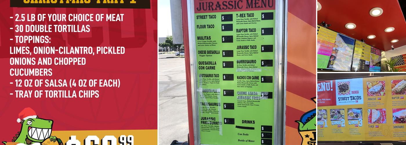 Jurassic Tacos Orem Menu
