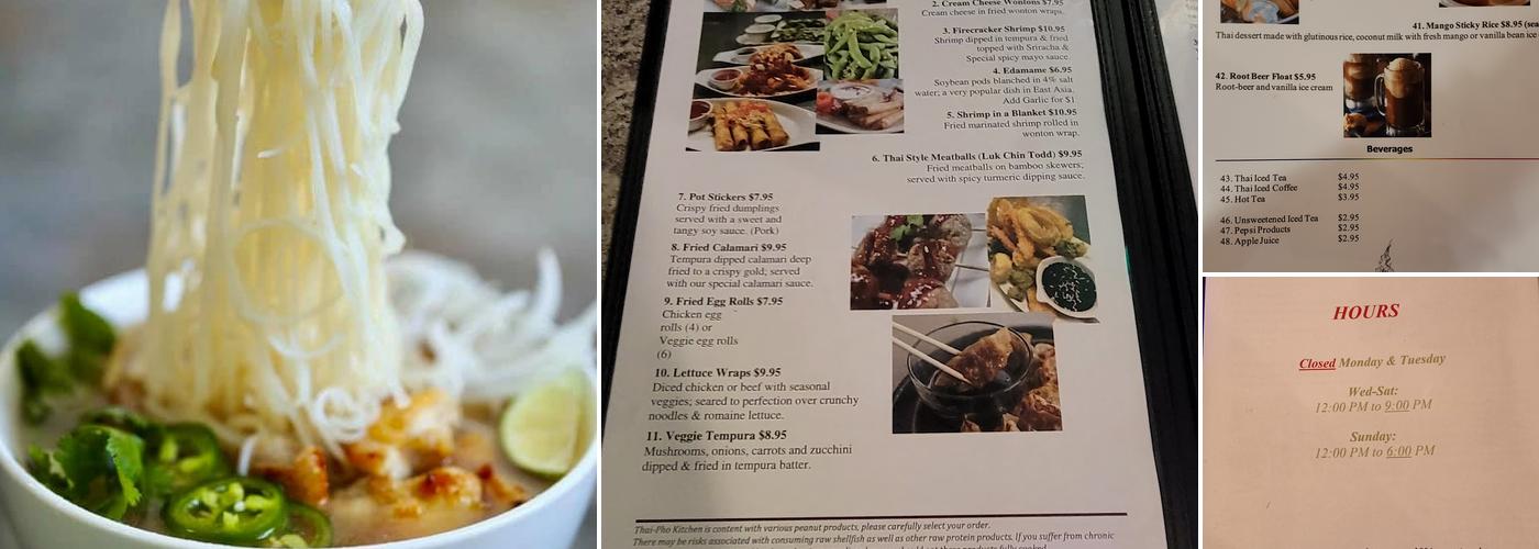 Thai-Pho Kitchen Menu