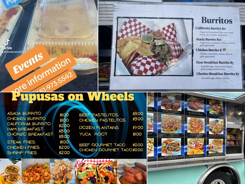 Pupusas on Wheels Menu