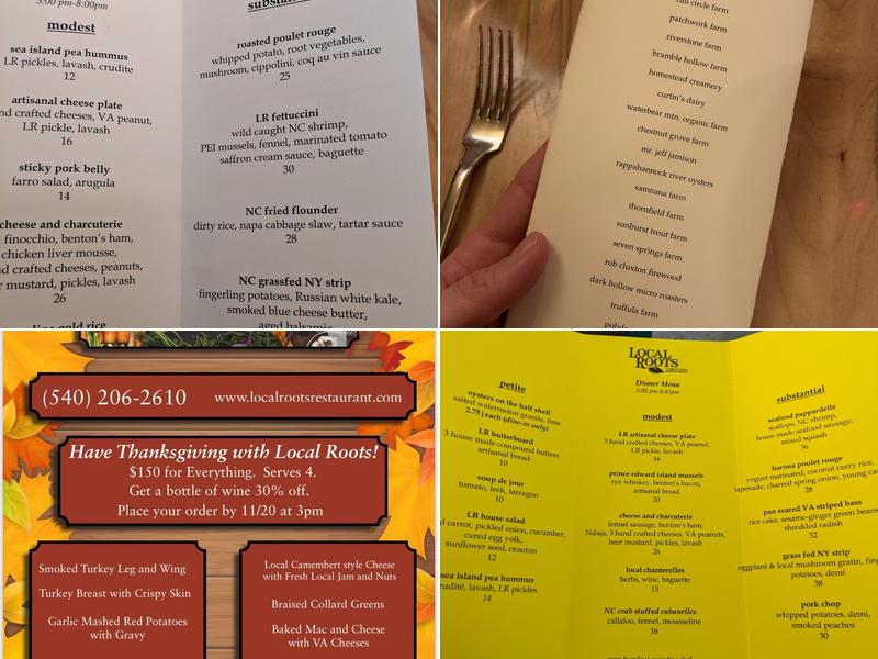 Local Roots: A Farm to Table Restaurant Menu