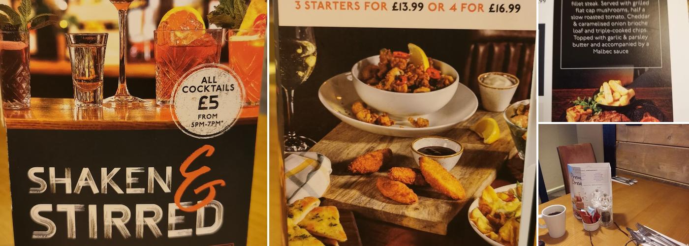 Beefeater Travellers Rest Menu