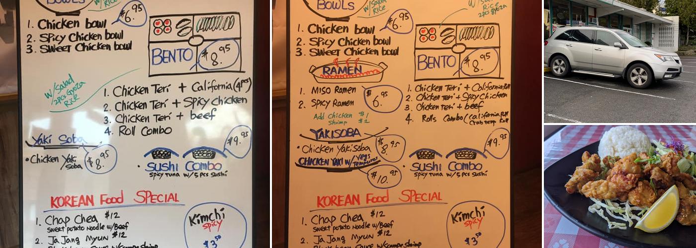 Sushi Sapporo Grill Menu