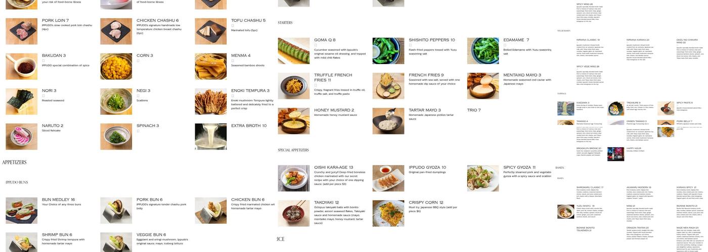 Ippudo Menu