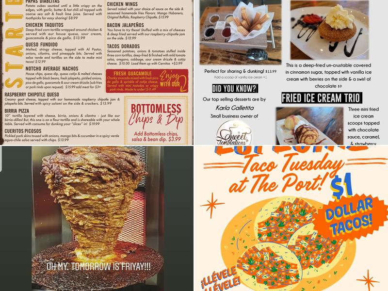 The Port Taco Truck + Cantina Menu
