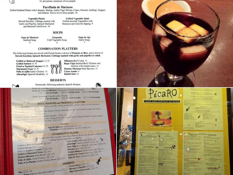 Picaro Menu