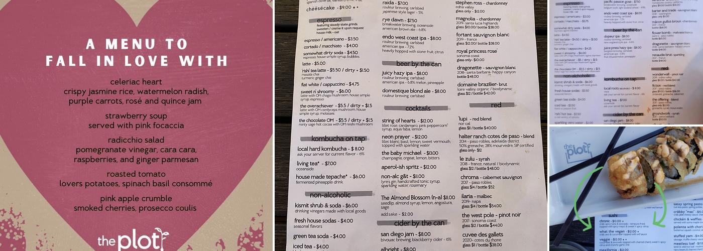 The Plot Menu