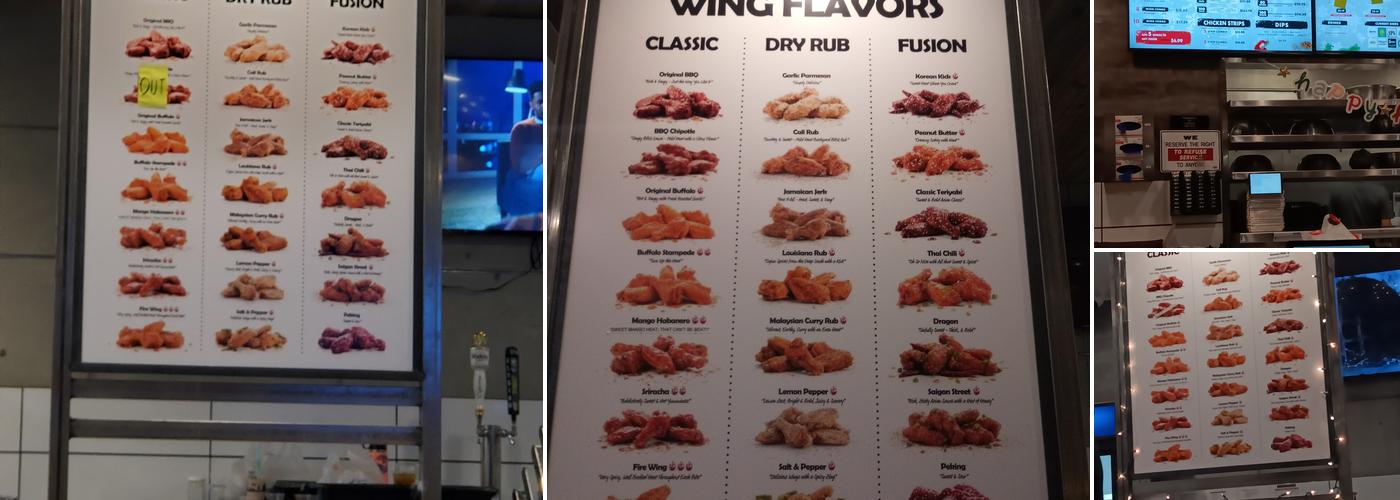 Fire Wings Vallejo Menu