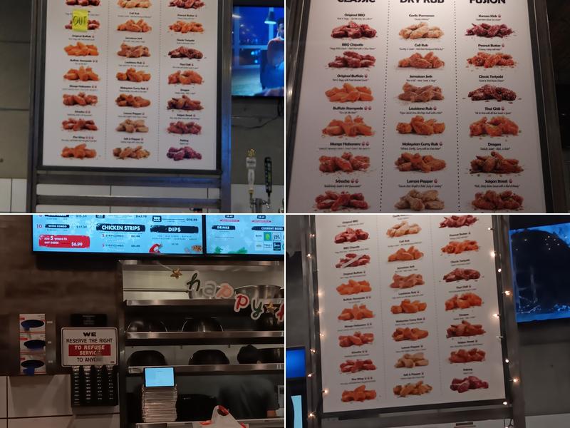 Fire Wings Vallejo Menu